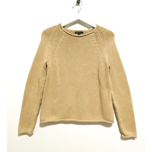 J. Crew Sweaters - J. Crew beige rolleneck cotton sweater size S